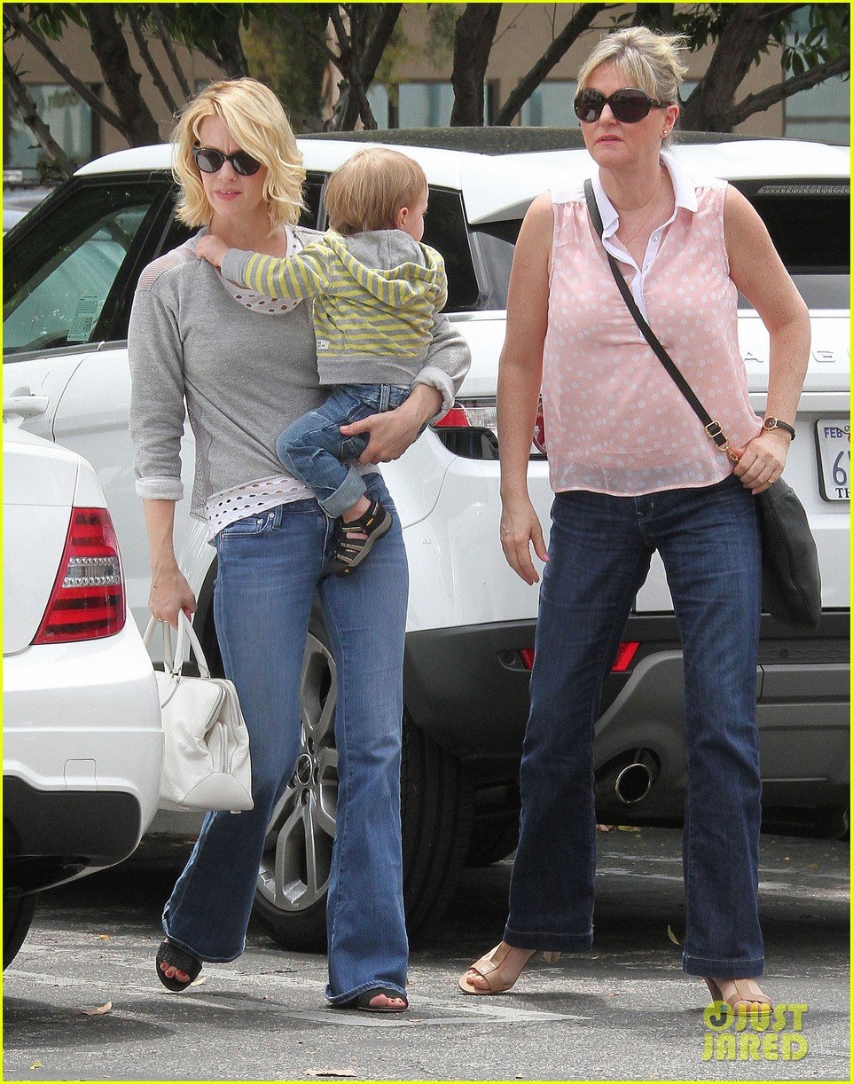 Baby Xander Grabs January Jones' Sunglasses Off Her Face! Photo