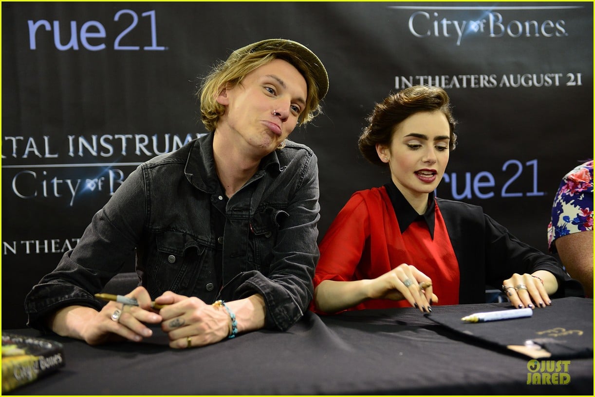 Full Sized Photo of lily collins jamie campbell bower city ...