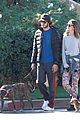 leighton meester adam brody morning dog walk 08