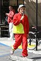 justin bieber red jacket pants 16