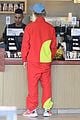 justin bieber red jacket pants 28