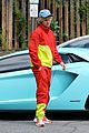 justin bieber red jacket pants 40