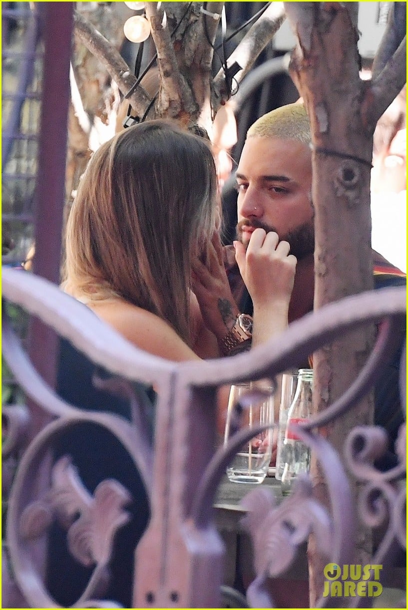 maluma packs on the pda with mystery woman in nyc 184474459