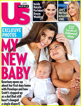 Kourtney Kardashian Baby Pictures on Kourtney Kardashian Proudly Cradles Her Baby Girl Penelope In This