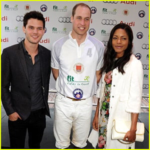 Naomie Harris & Jeremy Irvine Meet Prince William at Polo Event