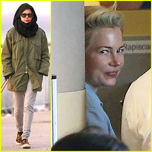 Michelle Williams Departs LAX For Cold NYC!