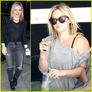 Hilary Duff Keeps It Sheer Black at Cher's Staples Center Concert!