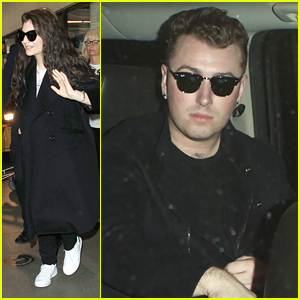 Lorde & Sam Smith Arrive at LAX Ahead of AMAs 2014