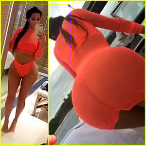 Kim Kardashian Has Transformed Into the Peach Emoji!