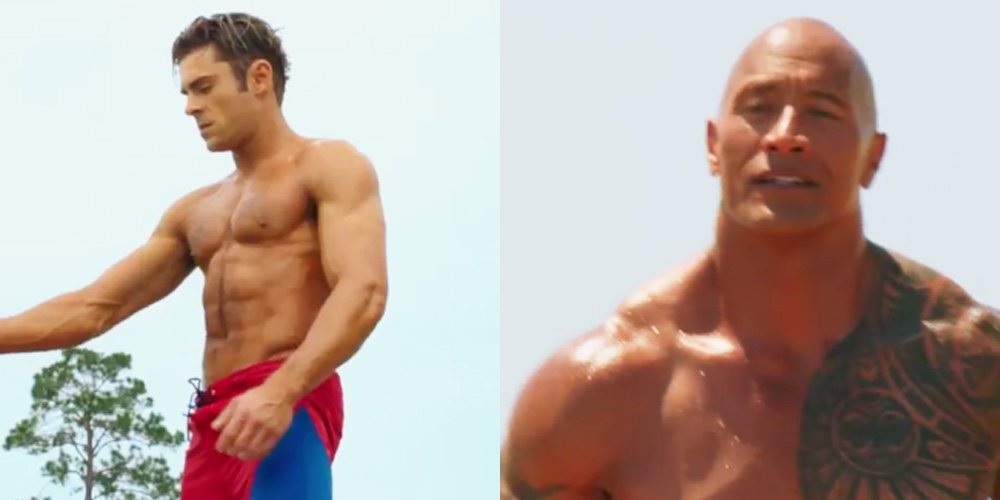 VIDEO: Zac Efron & Dwayne Johnson's 'Baywatch' Trailer Has So Many Shirtless Moments! - Just Jared