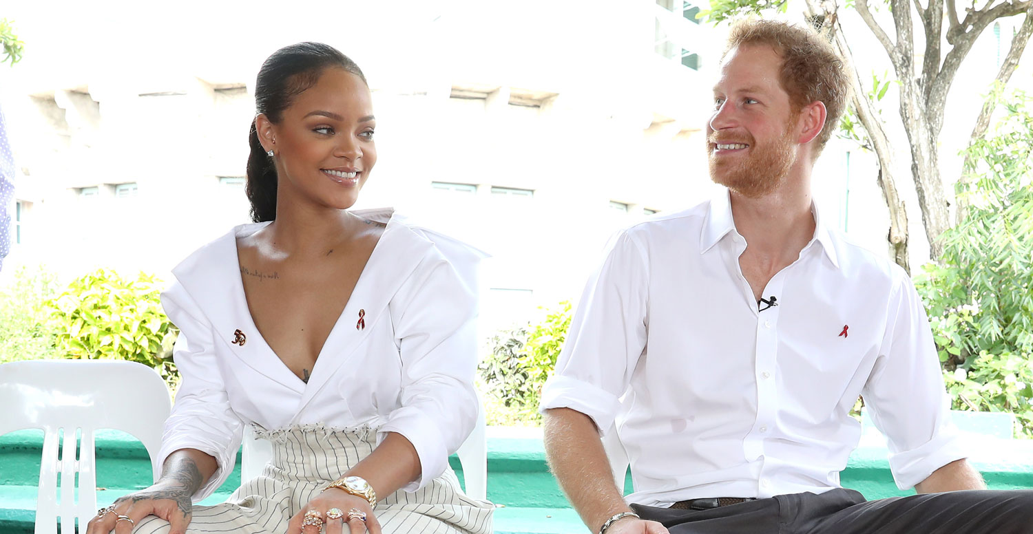 Rihanna Gets a Big Hug from Prince Harry in Barbados!