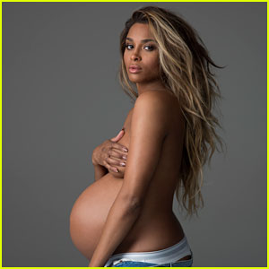 Ciara Bares Baby Bump in Topless Photo Shoot!