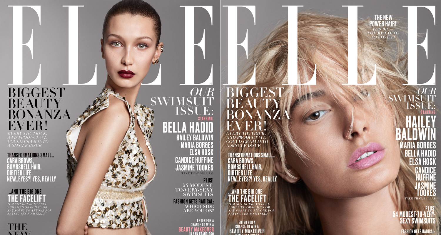 Bella Hadid Shares 'Elle' Cover With Hailey Baldwin & Jasmine Tookes
