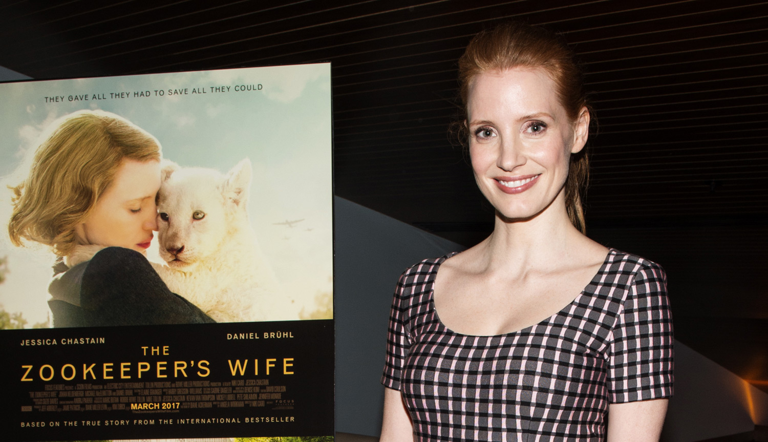 Jessica Chastain Celebrates the Opening of 'Zookeeper's Wife'