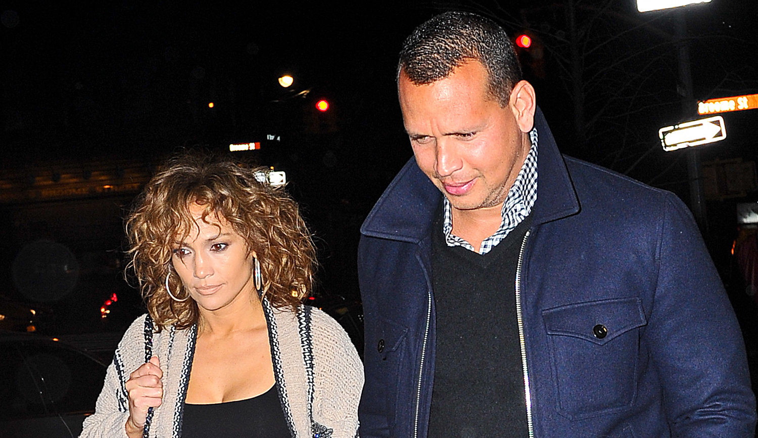 Jennifer Lopez & Alex Rodriguez Hold Hands on Their Way to Dinner