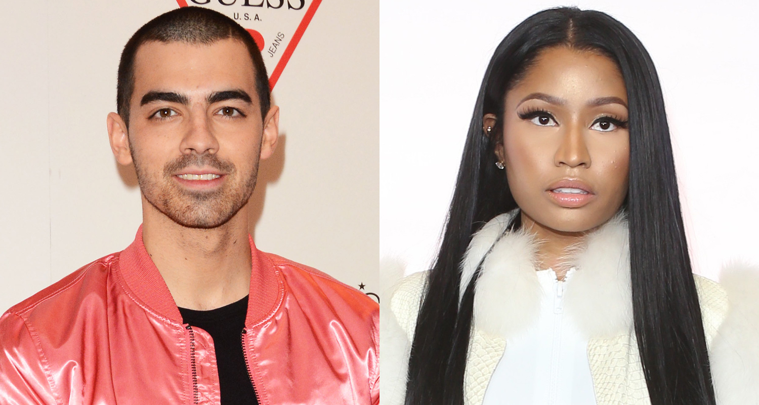 Nicki Minaj Jokes She 'Roughed Up' Joe Jonas on Set of 'Kissing Strangers' Video