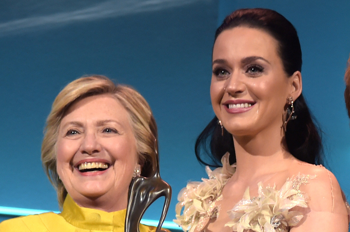 Hillary Clinton Models Katy Perry's 'The Hillary' Heel From Shoe Collection!