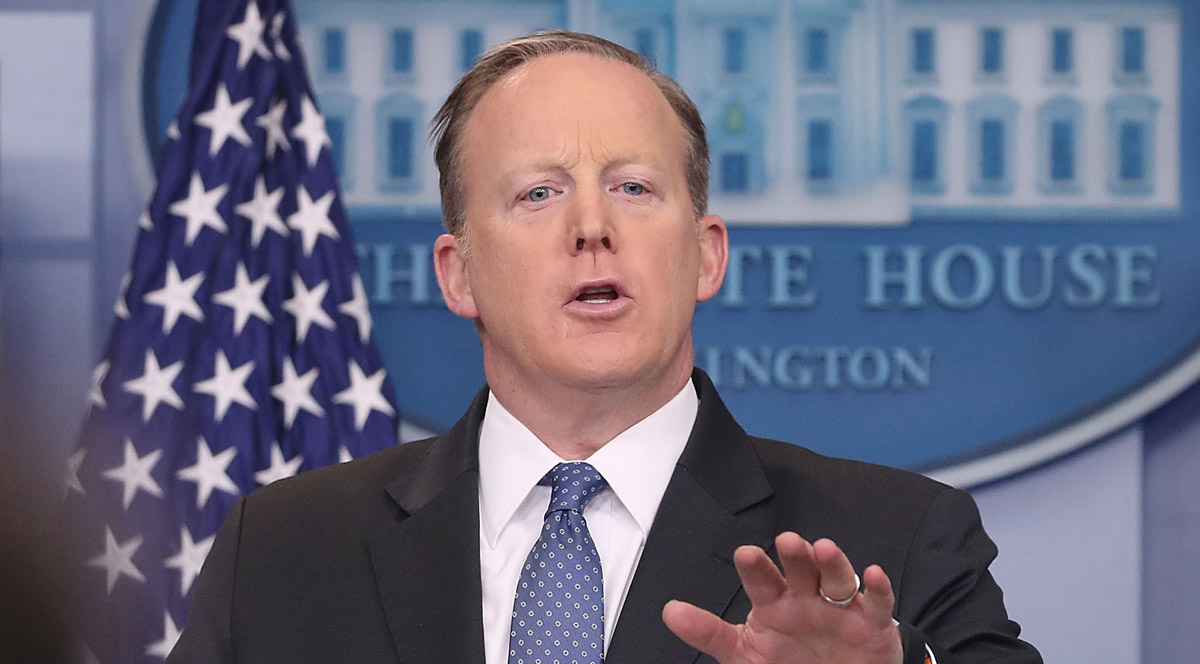 Sean Spicer Makes Shocking Statements About Adolf Hitler & Chemical Weapons, Celebs React