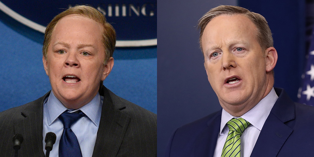Sean Spicer Says He Sleeps During Melissa McCarthy's 'SNL' Impressions (Video)