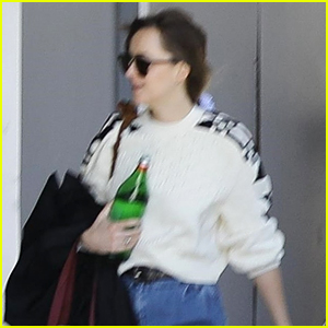 Dakota Johnson Arrives at an LA Studio!