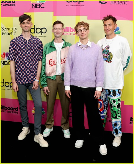 Glass Animals on the Billboard Music Awards 2021 red carpet