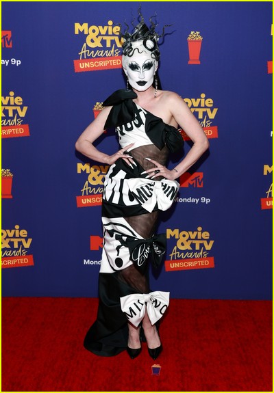 Gottmik on red carpet at the MTV Movie and TV Awards Unscripted