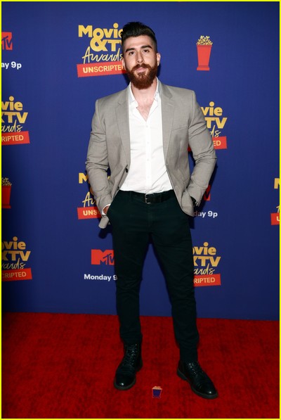 Matt Ranaudo on red carpet at the MTV Movie and TV Awards Unscripted